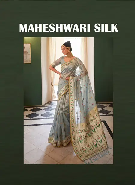 Maheshwari Silk By Astita Tissue Silk With Designer Border Saree